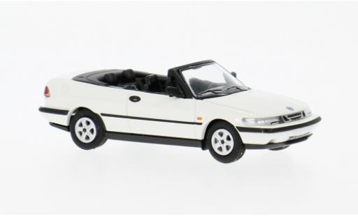 Modelauto Saab 900 Aero Turbo 16S () Cabriolet wit 1987 1/87 Minichamps