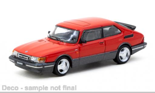 Modelauto Saab 900 Turbo rood 1/64 Tarmac Works