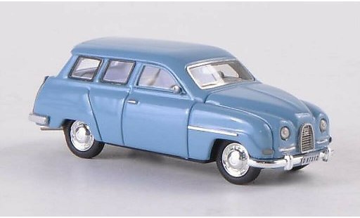 Saab 95 Base 1/87 Neo blauwgrijs modelauto