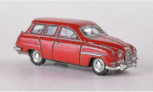 Saab 95 Base 1/87 Neo rood 1961 modelauto