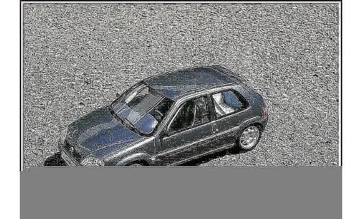 Citroen Saxo VTS 1/18 Ottomobile grijs orageux preparation circuit modelauto