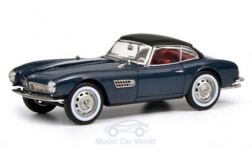 Modelauto Bmw 507 cabriolet grijs/zwart 1/43 Schuco