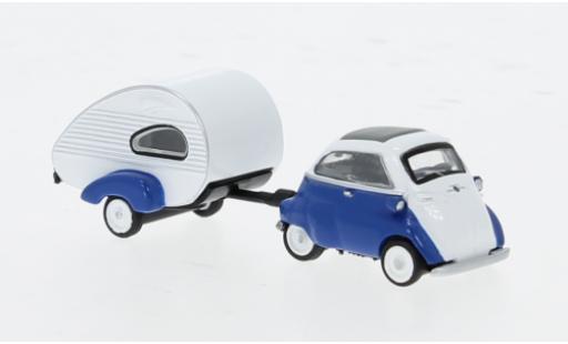 Modelauto Bmw Isetta citadine blauw/wit 1/87 Schuco