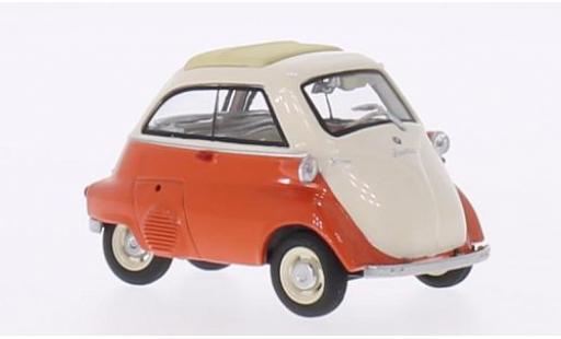 Modelauto Bmw Isetta citadine oranje/beige toit rabattable ferm&Atilde;&copy; 1/43 Schuco