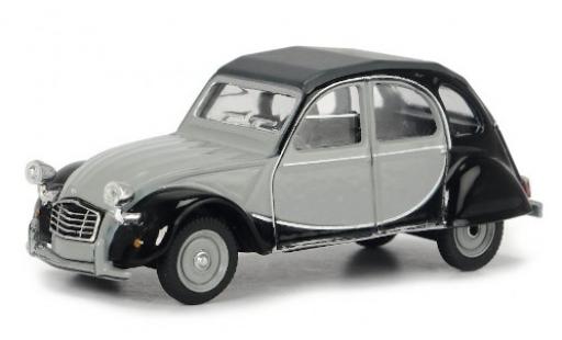Modelauto Citroen 2CV Berline 6 Club grijs/zwart 1/64 Schuco