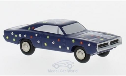 Modelauto Dodge Charger Berline blauw/Dekor Happy Birthday 2019 1/90 Schuco