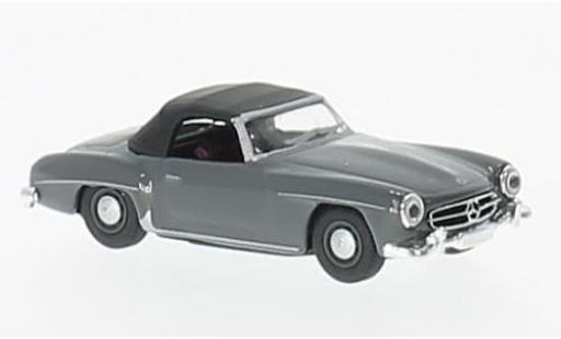 Modelauto Mercedes 190 Base SL grijs/zwart 1/87 Schuco