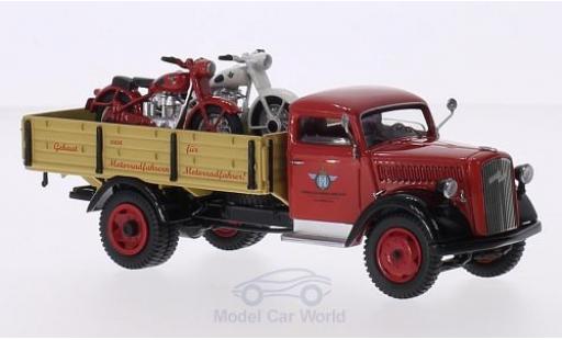 Modelauto Opel Blitz Base laadbak Horex met 2 Horex Regina als Ladegut 1/43 Schuco