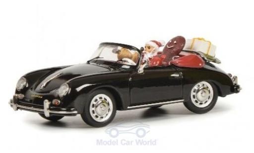 Modelauto Porsche 356 A A A Cabriolet zwart Weihnachten 2019 met Figuren en Ladung 1/43 Schuco