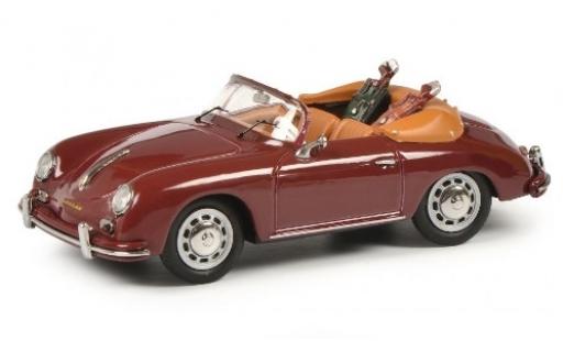 Modelauto Porsche 356 A A Cabriolet rood avec charge Golftaschen 1/43 Schuco