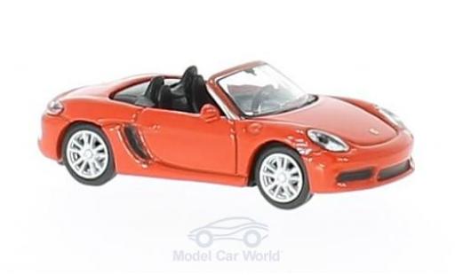 Modelauto Porsche 718 S oranje 1/87 Schuco