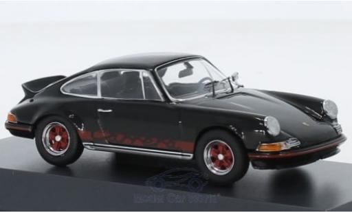 Modelauto Porsche 911 RS 2.7 zwart/rood 1973 1/43 Schuco