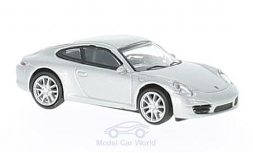 Modelauto Porsche 911 S Carrera grijs 1/87 Schuco
