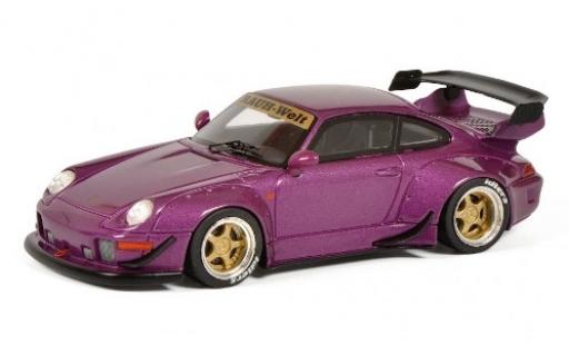 Modelauto Porsche 911 RWB RAUH-Welt metallic paars 1/43 Schuco
