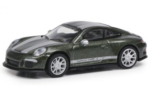 Modelauto Porsche 911 R metallic groen/grijs 1/87 Schuco