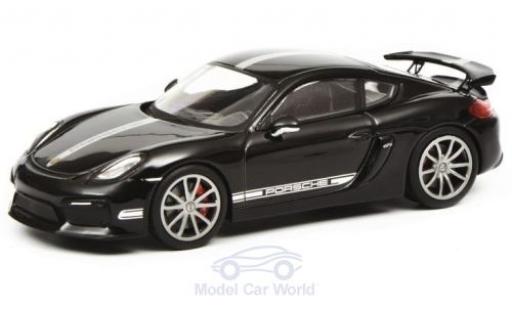 Modelauto Porsche 718 GT4 (981c) zwart/grijs 2015 1/43 Schuco