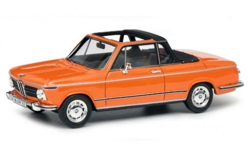 Modelauto Bmw 2002 Cabriolet Baur oranje 1/43 Schuco