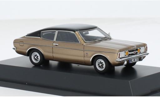 Modelauto Ford Taunus TC1 (TC I) Coupe metallic bruin/zwart 1974 1/43 Schuco ProR
