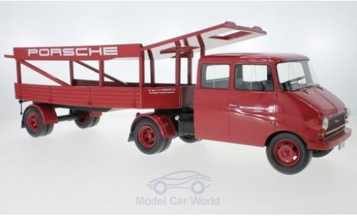Modelauto Opel Blitz Base Renntransporter Porsche 1/18 Schuco