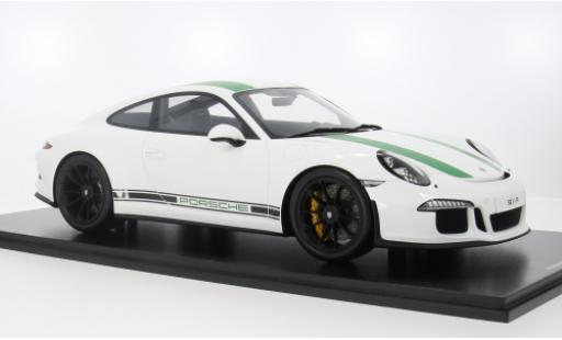 Modelauto Porsche 911 R wit/groen 2016 1/12 Schuco ProR