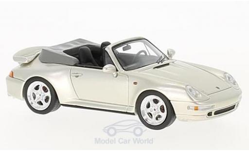 Modelauto Porsche 911 Turbo Cabriolet metallic beige 1/43 Schuco
