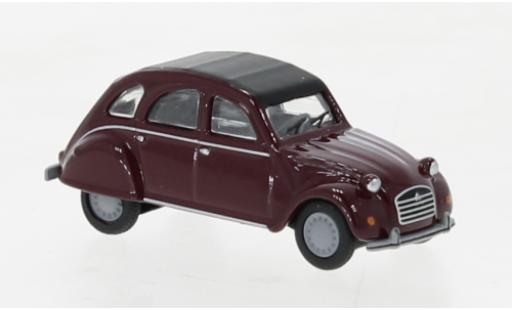 Modelauto Citroen 2CV Berline rood 1/87 Schuco