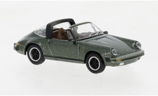 Modelauto Porsche 911 Targa Carrera 3.2 metallic groen 1/87 Schuco