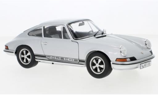 Modelauto Porsche 911 S S grijs 1/18 Schuco
