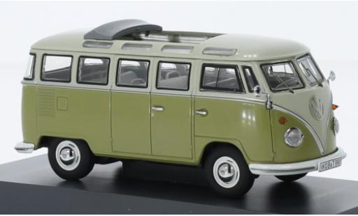 Modelauto Volkswagen T1 A Samba la chaux/grijs 1952 1/43 Schuco
