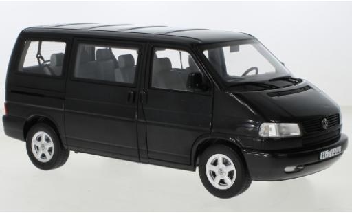 Modelauto Volkswagen T4 B Bus Caravelle metallic zwart 1/18 Schuco