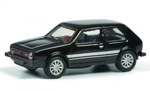 Modelauto Volkswagen Golf GTI I zwart/Dekor 1/87 Schuco