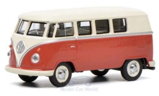 Modelauto Volkswagen T1 Base Bus rood/beige 1/64 Schuco