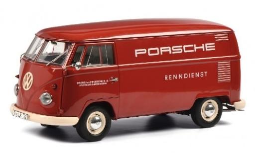 Modelauto Volkswagen T1 Base bestelwagen Porsche Renndienst 1/18 Schuco