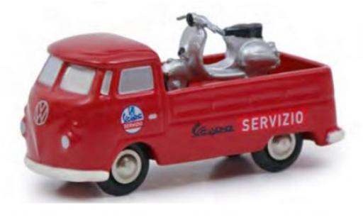 Modelauto Volkswagen T1 Base laadbak Servizio Vespa avec Vespa 1/90 Schuco