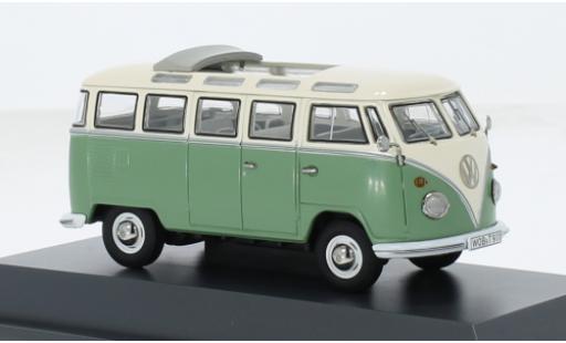 Modelauto Volkswagen T1 Base Samba groen/wit 1/43 Schuco