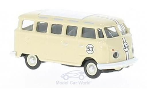 Modelauto Volkswagen T1 B c Samba beige No.53 1/87 Schuco