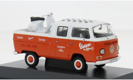 Modelauto Volkswagen T2 Base Doppelkabine Vintage Scooter Parts 1/43 Schuco