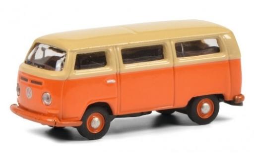 Modelauto Volkswagen T2 A Bus oranje/beige 1/87 Schuco