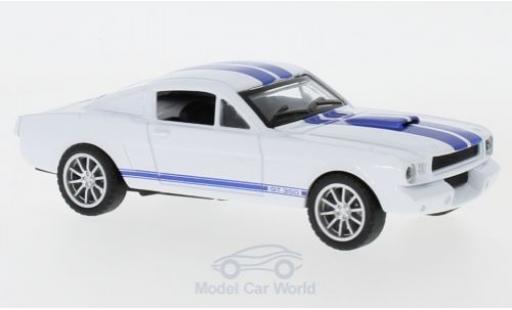 Modelauto Shelby Mustang 1965 wit/blauw 1965 1/43 Shelby Collectibles