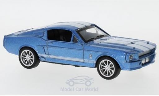 Modelauto Shelby Mustang 1967 metallic blauw/wit 1967 1/43 Shelby Collectibles