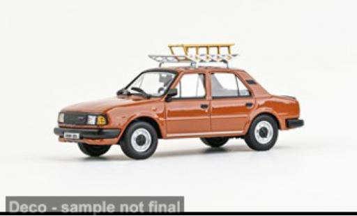 Modelauto Skoda 120 Base L bruin 1984 1/43 Abrex