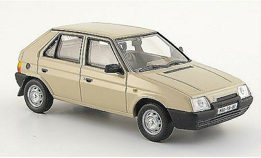 Skoda Favorit 136L 1/43 Abrex 136 L beige 1987 modelauto