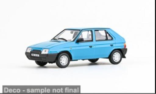 Modelauto Skoda Favorit 136L blauw 1988 1/43 Abrex