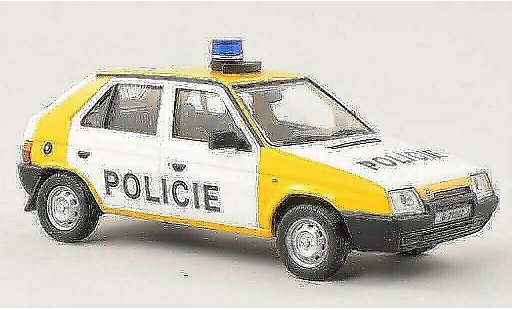 Skoda Favorit Livree Officielle 1/43 Abrex Policie (Tschechische Politie) 1987 modelauto