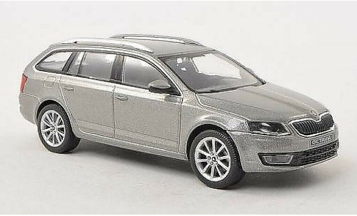 Skoda Octavia Combi 1/43 Abrex III grijs 2013 modelauto
