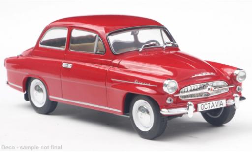 Modelauto Skoda Octavia Base Super rood 1/24 WhiteBox