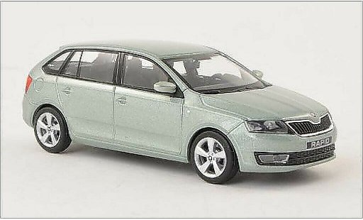 Skoda Rapid Spaceback ACE 1/43 Abrex Spaceback metallic groen 2013 modelauto