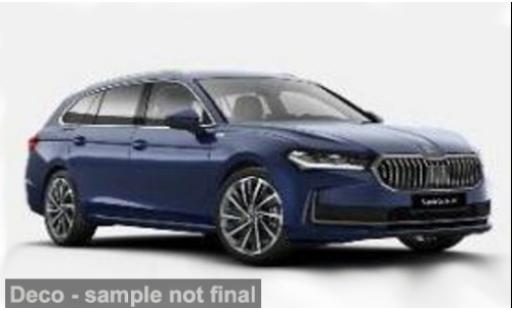 Modelauto Skoda Superb Combi II (3T) blauw 1/18 Solido