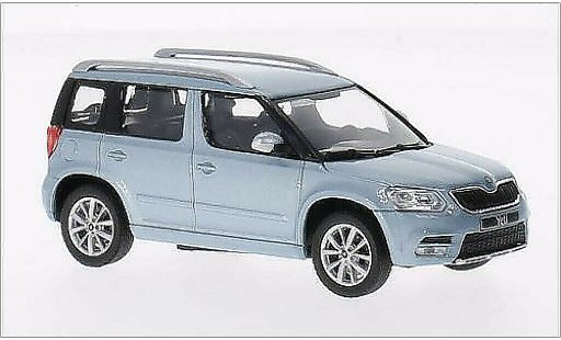 Skoda Yeti Base 1/43 Abrex metallic blauw 2013 modelauto