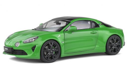 Modelauto Alpine A110 pure color edition metallic groen 2020 1/18 Solido